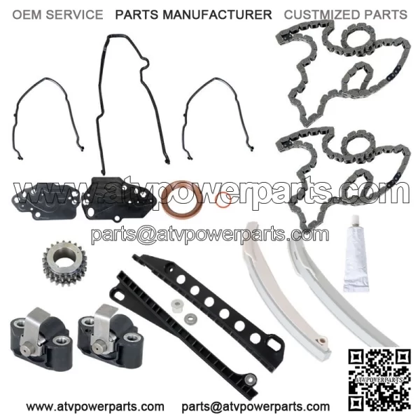 Timing Chain Kit+Cover Gaskets For 04-08 Ford F-150 F250 Lincoln 5.4L Triton 3V