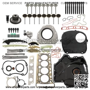 Engine Timing Chain & Cover Kit For Audi VW 1.8L 2.0L TFSI Jetta A4 Replacement
