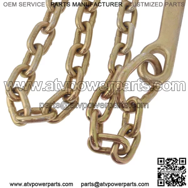 Wrecker Tow Chain 5/16 x 6 FT 15" Axle J Hook Hook Rollback Carrier - Image 3
