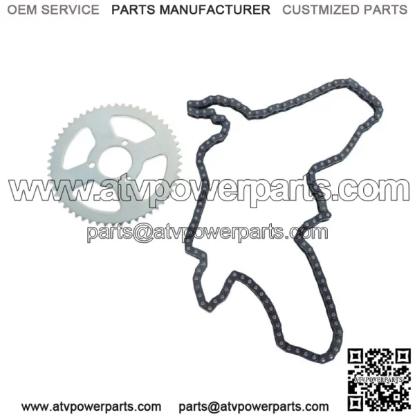 For Mini Bike ATV Quad Go kart T8F 54T Rear Drive Chain with Chain Sprocket - Image 2