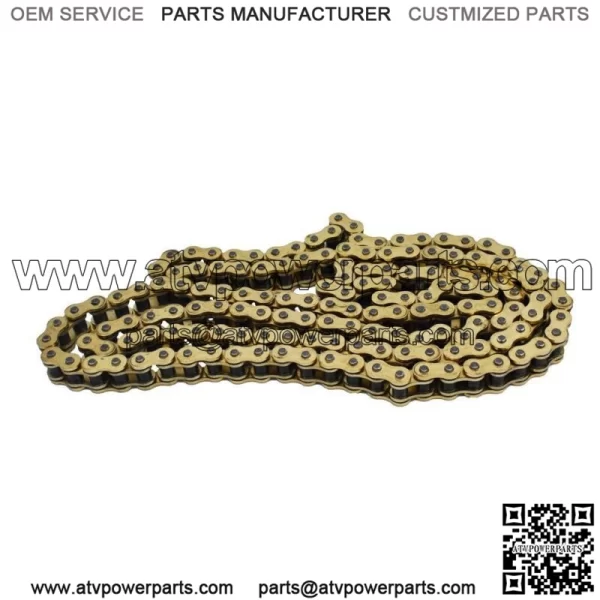 Gold 530x150 O-Ring Drive Chain Motorcycle 530 Pitch 150 Links 8200# Tensile