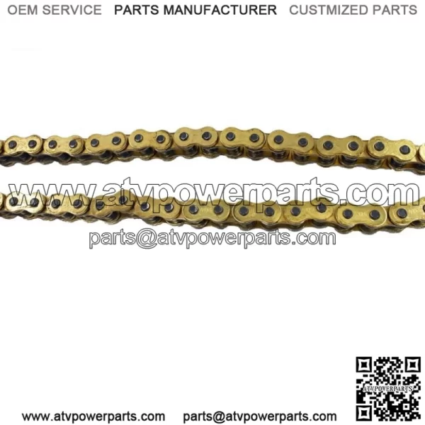 Gold 530x150 O-Ring Drive Chain Motorcycle 530 Pitch 150 Links 8200# Tensile - Image 2