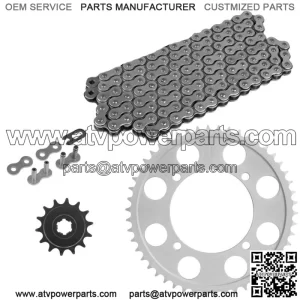 Drive Chain & Sprockets For Kawasaki KLX140 2008-2024 428 Pitch 122 Link