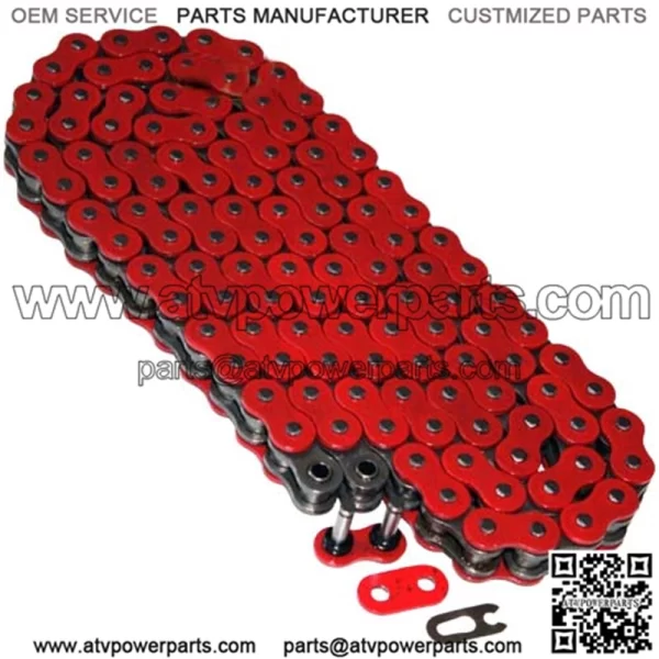 O-Ring Drive Chain for Honda TRX450R 2004 2005 2006 2007 2008 Red (For: Honda)