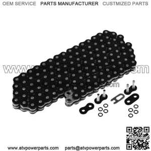 O-Ring Drive Chain for Honda TRX450R 2004 2005 2006 2007 2008 Black (For: Honda)