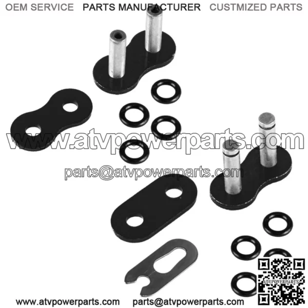 O-Ring Drive Chain for Honda TRX450R 2004 2005 2006 2007 2008 Black (For: Honda) - Image 5