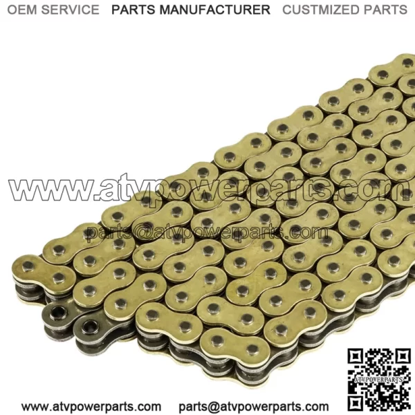 O-Ring Drive Chain for Honda TRX450R 2004 2005 2006 2007 2008 Golden - Image 3
