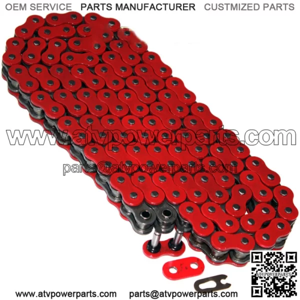 O-Ring Drive Chain for Yamaha Raptor 700 YFM700R Se 2006-2013 Red (For: Yamaha Raptor 700)