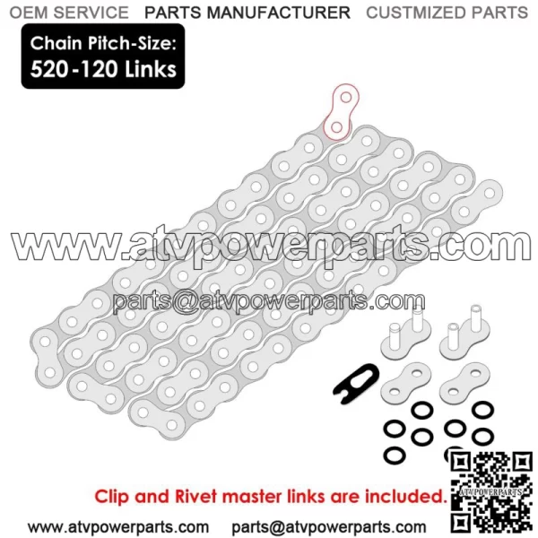 Black O-Ring Drive Chain & Sprockets Kit for Yamaha Raptor 700 YFM700R 2006-16 (For: Yamaha Raptor 700) - Image 2