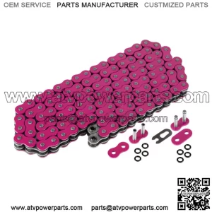 Pink O-Ring Drive Chain for Yamaha Raptor 700 YFM700R Se 2006-2013 (For: Yamaha Raptor 700)