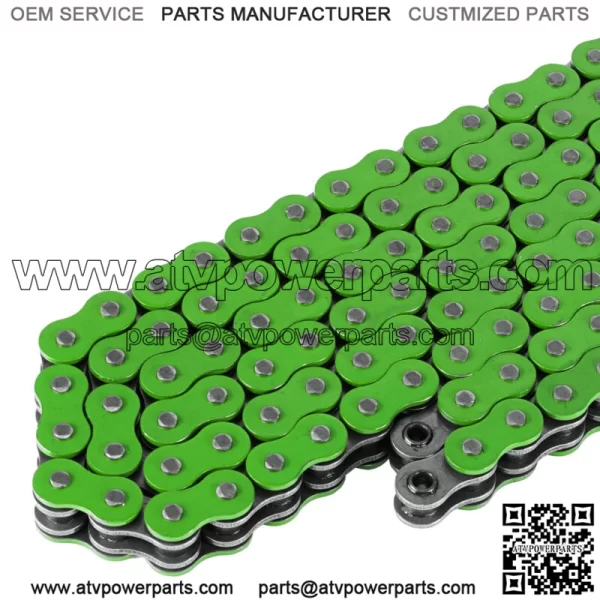 O-Ring Drive Chain for Yamaha Raptor 700 YFM700R Se 2006-2013 Green (For: Yamaha Raptor 700) - Image 3