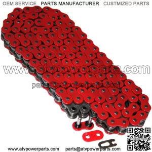 O-Ring Drive Chain for Yamaha Blaster 200 YFS200 1997-2006 Red (For: Yamaha YFS200)