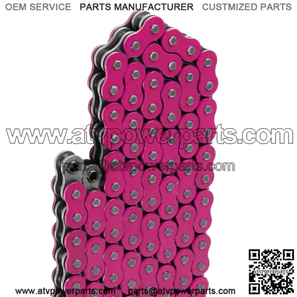 Pink O-Ring Drive Chain for Yamaha Blaster 200 YFS200 1997-2006 (For: Yamaha YFS200) - Image 3