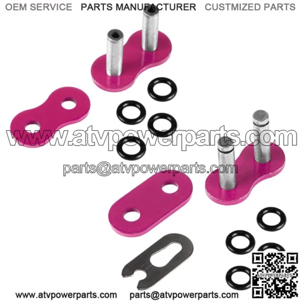 Pink O-Ring Drive Chain for Yamaha Blaster 200 YFS200 1997-2006 (For: Yamaha YFS200) - Image 4