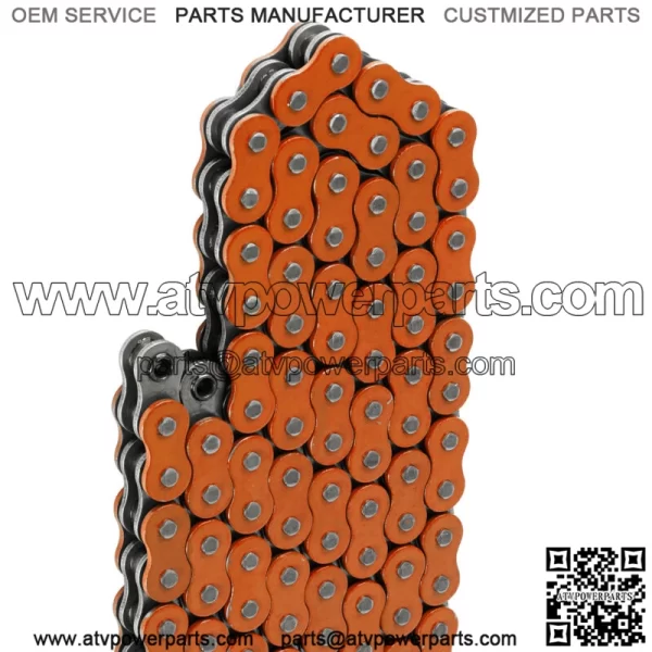 O-Ring Orange Drive Chain for Yamaha Blaster 200 YFS200 1988-1996 (For: Yamaha YFS200) - Image 3