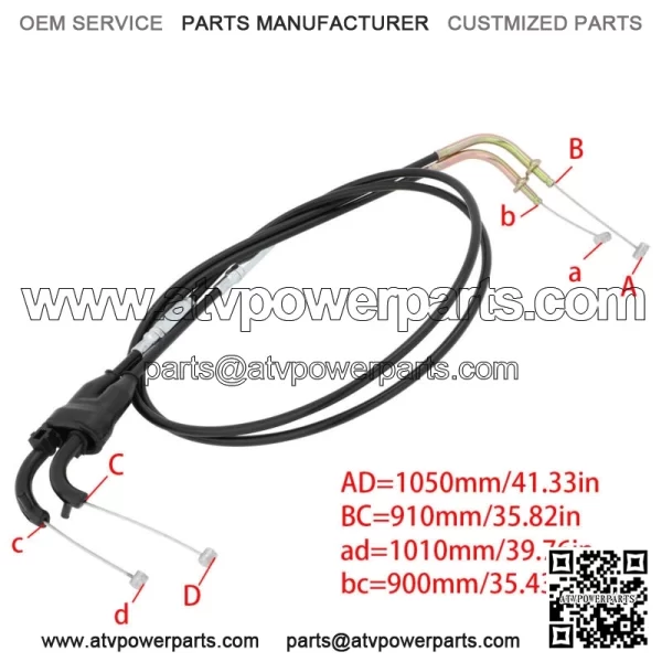 Throttle Cable Wire Line Fit For Kawasaki Ninja ZX6R ZX-6R ZX600P 636 2007 2008 (For: Kawasaki) - Image 2