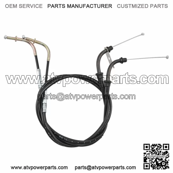 2PCS Motorcycle Throttle Cable For Kawasaki VULCAN 900 VN900 CLASSIC/LT 06-2017 (For: Kawasaki)