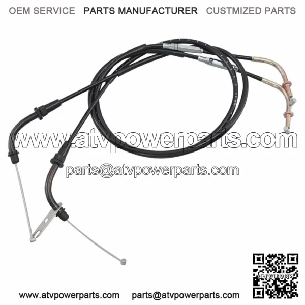 2PCS Motorcycle Throttle Cable For Kawasaki VULCAN 900 VN900 CLASSIC/LT 06-2017 (For: Kawasaki) - Image 2