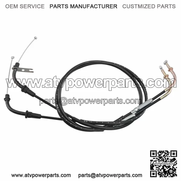 2PCS Motorcycle Throttle Cable For Kawasaki VULCAN 900 VN900 CLASSIC/LT 06-2017 (For: Kawasaki) - Image 3