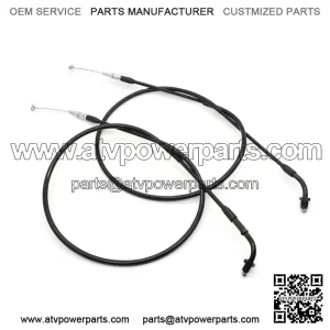 Throttle Cable Set For Honda CB/CM400 CM450C CB450 Nighthawk CX500 17910-415-000 (For: Honda)