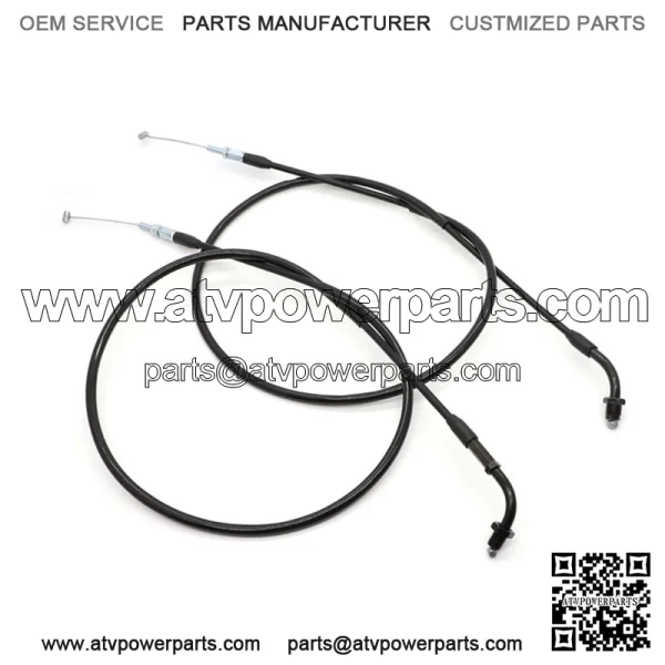 Throttle Cable Set For Honda CB/CM400 CM450C CB450 Nighthawk CX500 17910-415-000 (For: Honda)