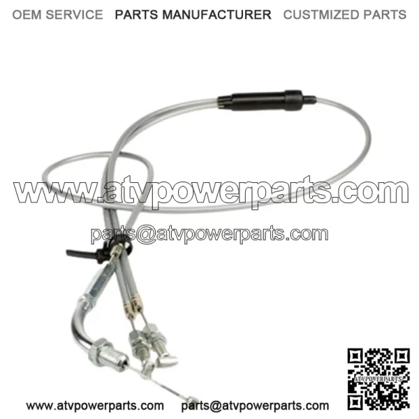 Throttle Cable Set (Grey) Honda CB450 1965-1966 #17910-283-000 / 17910-292-305 (For: Honda)