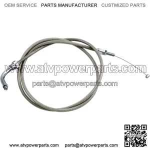 Armor Coat Stainless Steel Push Throttle Cable (+8in.) (62-0424) (For: Honda)