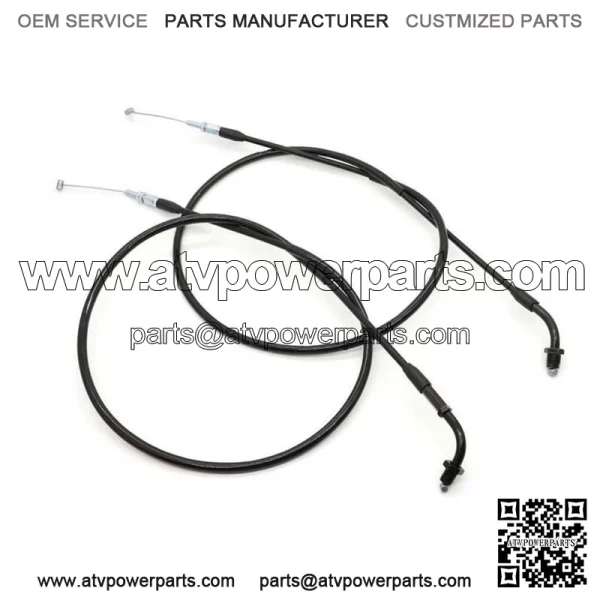 Throttle Cable Set For Honda CM400 CX500 Custom Hawk Nighthawk 450 17920-415-000 (For: Honda)