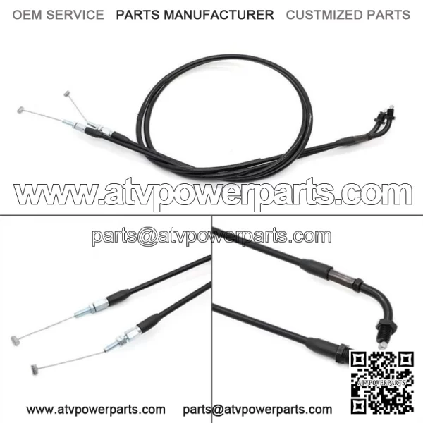 Throttle Cable Set For Honda CM400 CX500 Custom Hawk Nighthawk 450 17920-415-000 (For: Honda) - Image 3