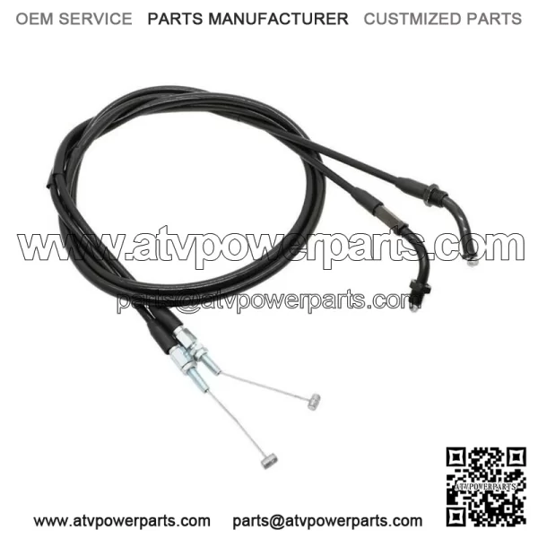 Throttle Cable Set For Honda CM400 CX500 Custom Hawk Nighthawk 450 17920-415-000 (For: Honda) - Image 5