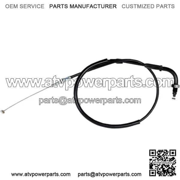 02-0534 - Black Vinyl Pull Throttle Cable (For: Honda)