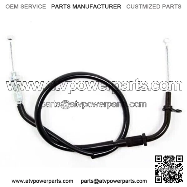 02-0231 Black Vinyl Push Throttle Cable Honda CBR600F 87-90 NOS H2 (For: Honda)