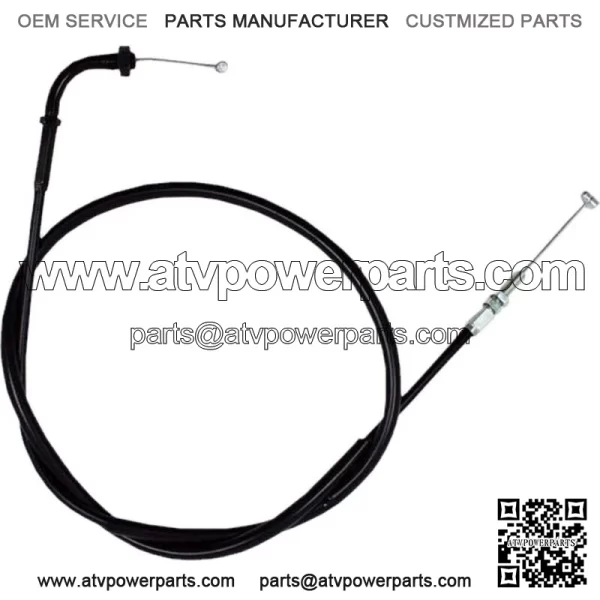 02-0018 - Black Vinyl Pull Throttle Cable (For: Honda)
