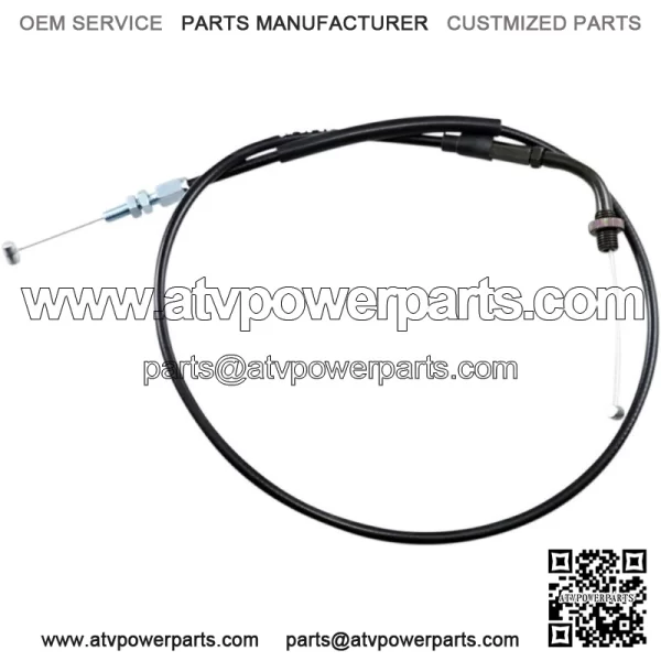 Black Vinyl Pull Throttle Cable (02-0285) (For: Honda)
