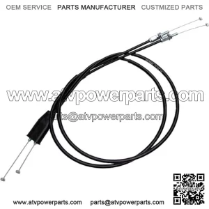 02-0584 - Black Vinyl Push/Pull Throttle Cable Set (For: Honda)