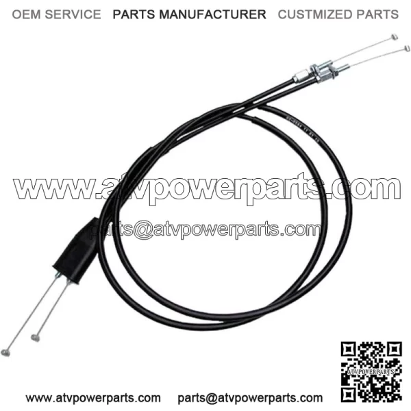 02-0584 - Black Vinyl Push/Pull Throttle Cable Set (For: Honda)