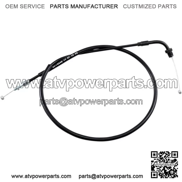 Black Vinyl Push Throttle Cable (02-0095) (For: Honda)