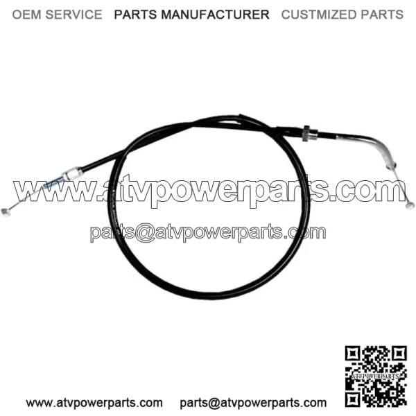 02-0526 - Black Vinyl Push Throttle Cable (For: Honda)