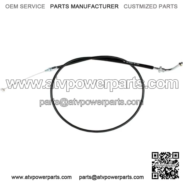 02-0306 - Black Vinyl Push Throttle Cable (For: Honda)