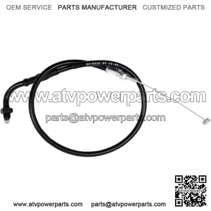 02-0232 Black Vinyl Pull Throttle Cable (For: Honda)