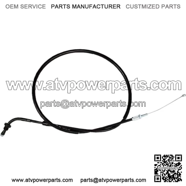 Black Vinyl Throttle Push Cable 02-0101 (For: Honda)