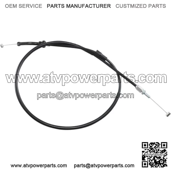 Black Vinyl Throttle Push Cable 02-0101 (For: Honda) - Image 2