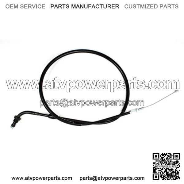 Black Vinyl Throttle Push Cable 02-0101 (For: Honda) - Image 3