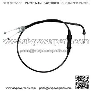 02-0000 - Black Vinyl 2-into-1 Pull Throttle Cable (For: Honda)
