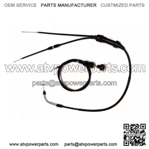 YAMAHA PW 50 PW50 THROTTLE GAS ACCELERATOR CABLE & PULL CHOKE CABLE 1981 - 2002 (For: Yamaha)