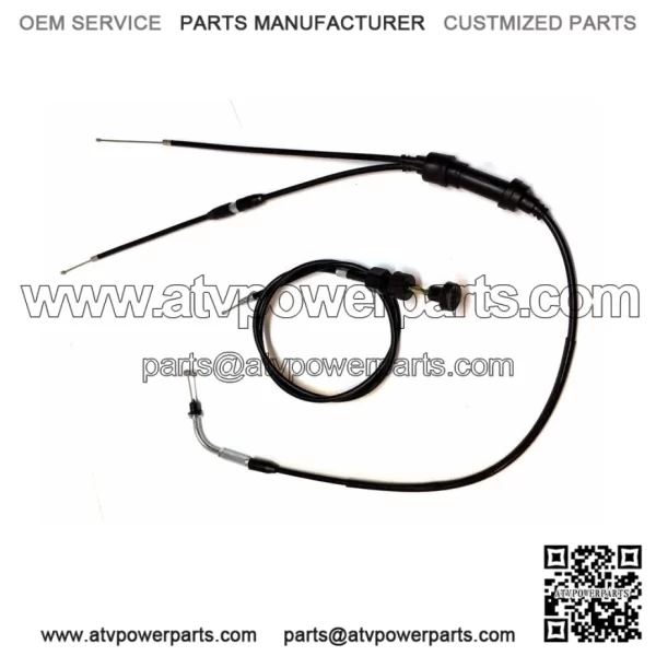 YAMAHA PW 50 PW50 THROTTLE GAS ACCELERATOR CABLE & PULL CHOKE CABLE 1981 - 2002 (For: Yamaha)