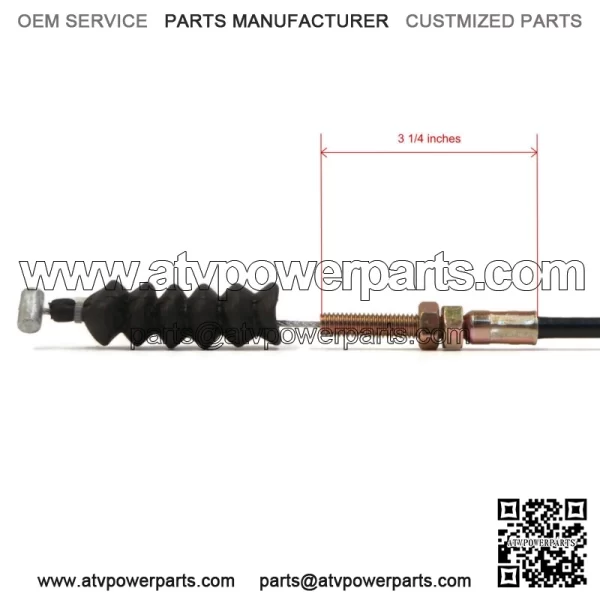 Throttle/Accelerator Cable, 67 1/2" Long for Yamaha G14, G16, G22 Gas Golf Carts - Image 2
