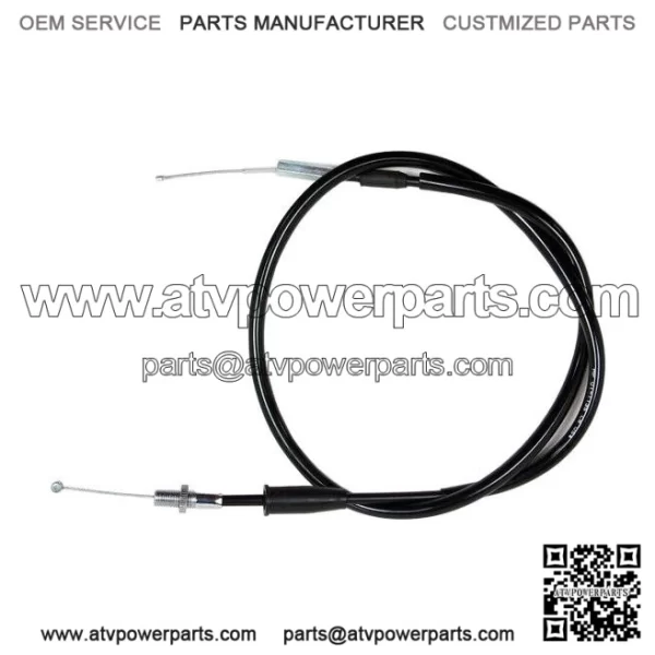 Black Vinyl Throttle Cable For Yamaha YFZ450R 2009-2017 (For: Yamaha)