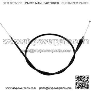 02-0247 - Black Vinyl Pull Throttle Cable (+4in.) (For: Suzuki)
