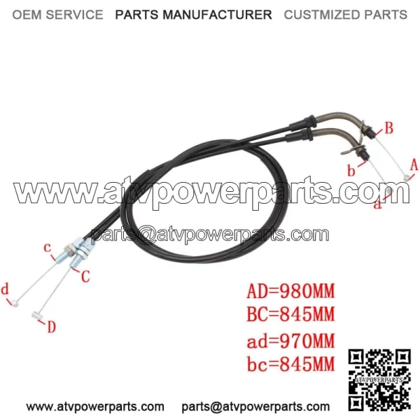 Throttle Cable Wires For Suzuki GSXR1000 2005-2009 GSXR 600 750 2006-2009 07 08 (For: Suzuki) - Image 3